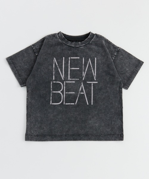 Ocean&Ground(オーシャン&グラウンド)の「Jr.ケミカルウォッシュロゴTシャツ(Tシャツ/カットソー・キッズ・グリーン/オフホワイト・150/160)」の2枚目の写真