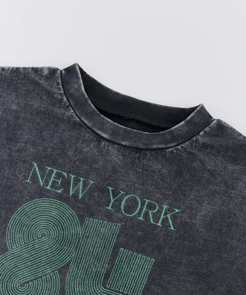 Ocean&Ground(オーシャン&グラウンド)の「Jr.ケミカルウォッシュロゴTシャツ(Tシャツ/カットソー・キッズ・グリーン/オフホワイト・150/160)」の12枚目の写真