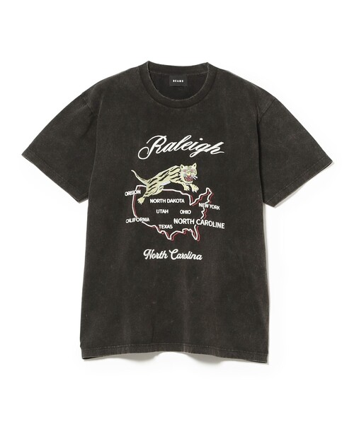 BEAMS T(ビームスティー)の「BEAMS / Embroidery like print Souvenir T-shirt(Tシャツ/カットソー・メンズ・ブラック/ホワイト・M/XL/S/L)」の2枚目の写真