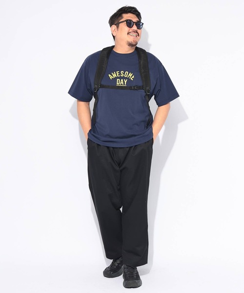 B&T CLUB(ビーティークラブ)の「Tシャツ 半袖 メンズ 大きいサイズ プリント クルーネック ヒヤテック USAコットン 胸ポケット B&T CLUB (ビーアンドティークラブ)(Tシャツ/カットソー・メンズ・ブラック/ネイビー/ブラウン/カーキ・X2(4L~5L)/X1(3L~4L)/X4(8L~9L)/X3(6L~7L))」の6枚目の写真