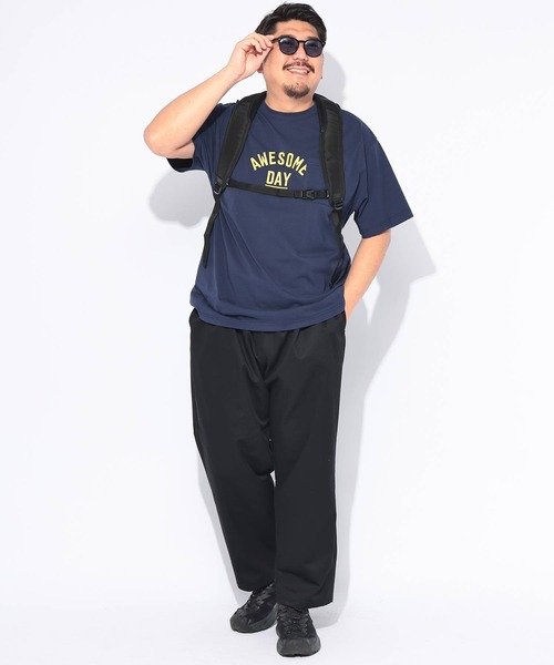 B&T CLUB(ビーティークラブ)の「Tシャツ 半袖 メンズ 大きいサイズ プリント クルーネック ヒヤテック USAコットン 胸ポケット B&T CLUB (ビーアンドティークラブ)(Tシャツ/カットソー・メンズ・ブラック/ネイビー/ブラウン/カーキ・X2(4L~5L)/X1(3L~4L)/X4(8L~9L)/X3(6L~7L))」の7枚目の写真