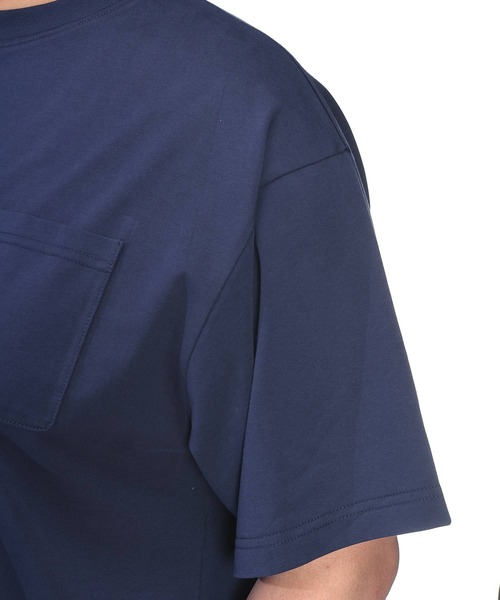 B&T CLUB(ビーティークラブ)の「Tシャツ 半袖 メンズ 大きいサイズ プリント クルーネック ヒヤテック USAコットン 胸ポケット B&T CLUB (ビーアンドティークラブ)(Tシャツ/カットソー・メンズ・ブラック/ネイビー/ブラウン/カーキ・X2(4L~5L)/X1(3L~4L)/X4(8L~9L)/X3(6L~7L))」の13枚目の写真
