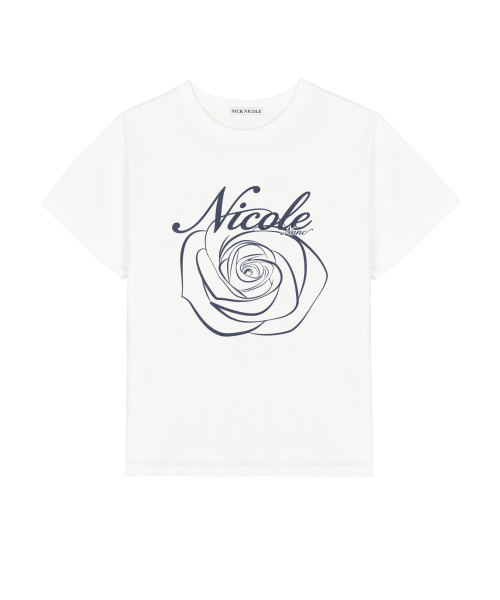NICK&NICOLE(ニックアンドニコール)の「NICOLE ROSE SLEEVE TOP_CREAM NAVY(Tシャツ/カットソー・レディース・その他・MEDIUM/LARGE)」の4枚目の写真