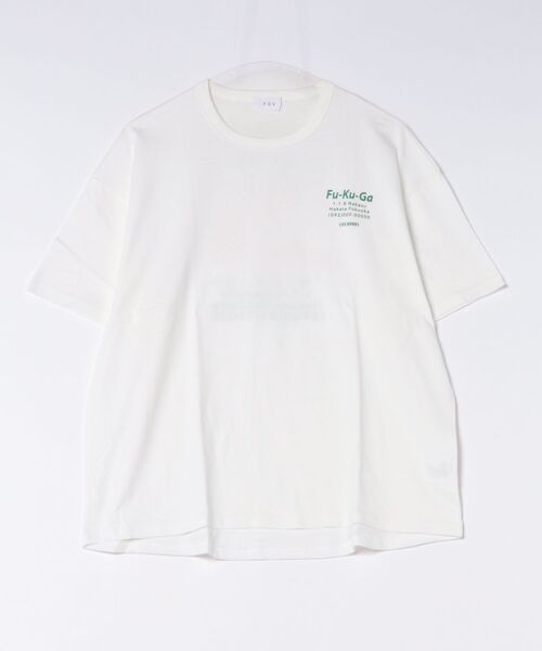 FOV(フォブ)の「FOV/フォブ 屋台 Tシャツ(Tシャツ/カットソー・レディース・ブラック/ホワイト/チャコールグレー・F)」の1枚目の写真