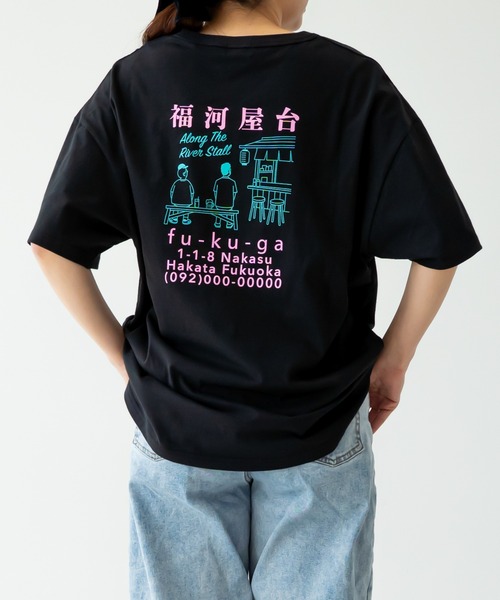 FOV(フォブ)の「FOV/フォブ 屋台 Tシャツ(Tシャツ/カットソー・レディース・ブラック/ホワイト/チャコールグレー・F)」の3枚目の写真
