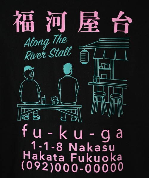 FOV(フォブ)の「FOV/フォブ 屋台 Tシャツ(Tシャツ/カットソー・レディース・ブラック/ホワイト/チャコールグレー・F)」の5枚目の写真