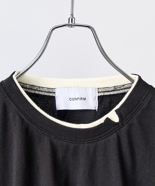 Confirm(コンファーム)の「ネックディテール Tシャツ / Neck Detail Plain T-Shirt メンズ ウィメンズ ユニセックス(Tシャツ/カットソー・メンズ・ブラック/グレー/アイボリー/スカイブルー・M/L)」の22枚目の写真