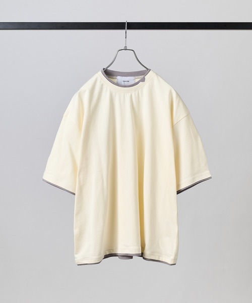 Confirm(コンファーム)の「ネックディテール Tシャツ / Neck Detail Plain T-Shirt メンズ ウィメンズ ユニセックス(Tシャツ/カットソー・メンズ・ブラック/グレー/アイボリー/スカイブルー・M/L)」の5枚目の写真