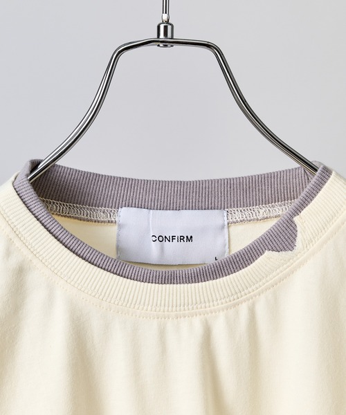 Confirm(コンファーム)の「ネックディテール Tシャツ / Neck Detail Plain T-Shirt メンズ ウィメンズ ユニセックス(Tシャツ/カットソー・メンズ・ブラック/グレー/アイボリー/スカイブルー・M/L)」の7枚目の写真