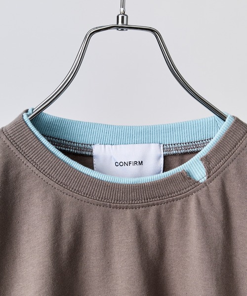 Confirm(コンファーム)の「ネックディテール Tシャツ / Neck Detail Plain T-Shirt メンズ ウィメンズ ユニセックス(Tシャツ/カットソー・メンズ・ブラック/グレー/アイボリー/スカイブルー・M/L)」の17枚目の写真