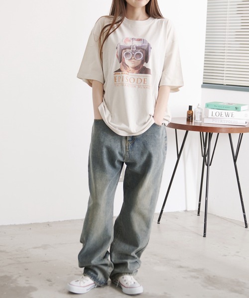 STAR WARS(スターウォーズ)の「『SILVER BULLET SELECT AP/シルバーバレットセレクト』STAR WARS/スターウォーズ USED LIKE TEE(Tシャツ/カットソー・レディース・ブラック系1/ホワイト系1/ホワイト系2/ブラック系2・M/L/LL)」の5枚目の写真