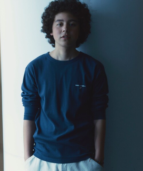 NAUTICA(ノーティカ)の「NAUTICA/ノーティカ Essentials タイトフィット L/S クルーネック ピグメントTシャツ(Tシャツ/カットソー・メンズ・ネイビー/オリーブ/チャコールグレー・LARGE/SMALL/MEDIUM)」の3枚目の写真