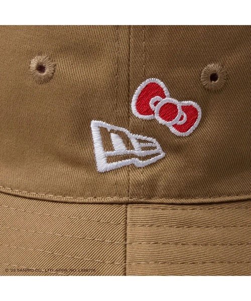 NEW ERA(ニューエラ)の「ニューエラ【NEW ERA】- ハローキティ リバーシブル バケットハット キッズ【KIDS BUCKET RV KITTY KHAKI/RED 14348590】(ハット・キッズ・カーキ・S/M/M/L/L/XL)」の7枚目の写真