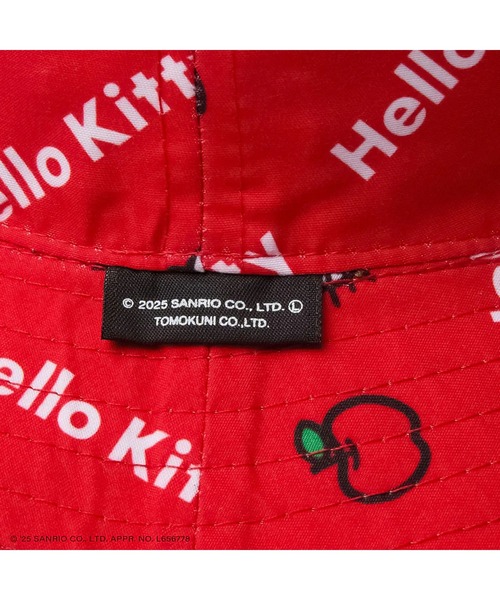 NEW ERA(ニューエラ)の「ニューエラ【NEW ERA】- ハローキティ リバーシブル バケットハット キッズ【KIDS BUCKET RV KITTY KHAKI/RED 14348590】(ハット・キッズ・カーキ・S/M/M/L/L/XL)」の9枚目の写真