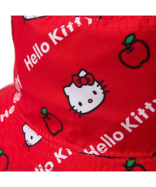 NEW ERA(ニューエラ)の「ニューエラ【NEW ERA】- ハローキティ リバーシブル バケットハット キッズ【KIDS BUCKET RV KITTY KHAKI/RED 14348590】(ハット・キッズ・カーキ・S/M/M/L/L/XL)」の10枚目の写真