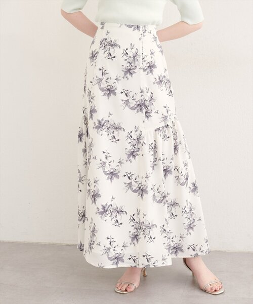 natural couture（ナチュラルクチュール）の「フラワーマーメイドギャザースカート（スカート・レディース・イエロー系その他/ブラック系その他/ホワイト系その他/ブルー系その他・FREE）」の20枚目の写真
