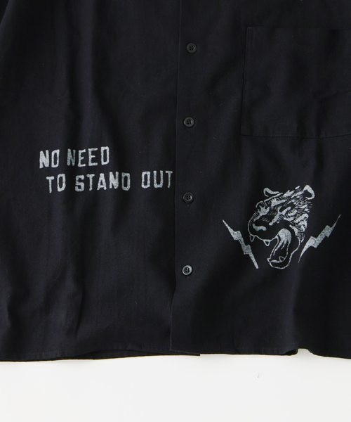 ARMY TWILL(アーミーツイル)の「ARMY TWILL / アーミーツイル 別注 ヴィンテージ シーニック シャツ(シャツ/ブラウス・メンズ・アイボリー/ブラック・MEDIUM/LARGE)」の5枚目の写真