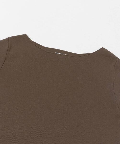 ITEMS URBANRESEARCH(アイテムズ アーバンリサーチ)の「『洗濯可』ソウバリボートネックニット(ニット/セーター・レディース・ブラウン/ホワイト系その他/ネイビー・FREE)」の19枚目の写真