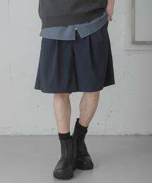 SENSE OF PLACE by URBAN RESEARCH | ピンストライプワイドバギーショーツ(その他パンツ)