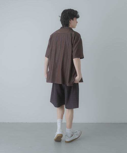 SENSE OF PLACE by URBAN RESEARCH(センスオブプレイスバイアーバンリサーチ)の「ピンストライプワイドバギーショーツ(その他パンツ・メンズ・ネイビー/ベージュ/チャコールグレー・LARGE/MEDIUM)」の11枚目の写真