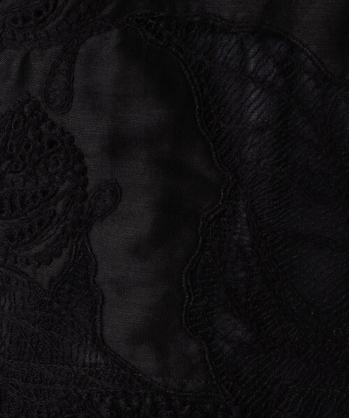 Gabardine K.T(ギャバジンケーティー)の「ラミーコットンエンブロイダリー シアー刺繍のシンプルシャツ(シャツ/ブラウス・レディース・ホワイト・9号)」の14枚目の写真