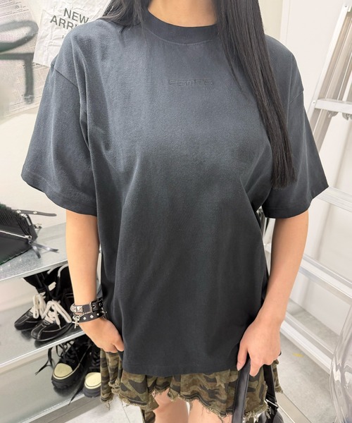 Figments(フィグメンツ)の「ミニマルFGMTSロゴT(Tシャツ/カットソー・レディース・ホワイト/ブラック・FREE)」の12枚目の写真