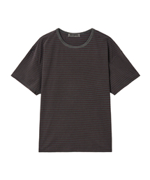 ディープストライプクロップTシャツ : 2カラー