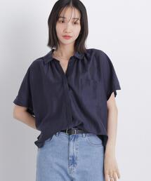 ソフトシアードルマン比翼ブラウス(セットアップ可)