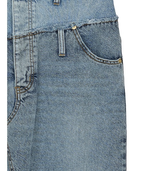 Ameri(アメリ)の「MEDI REMAKE I LINE DENIM DRESS(ワンピース・レディース・ブラウン/ブルー・X-SMALL/MEDIUM/SMALL)」の8枚目の写真