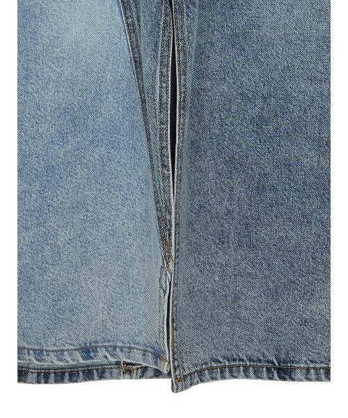 Ameri(アメリ)の「MEDI REMAKE I LINE DENIM DRESS(ワンピース・レディース・ブラウン/ブルー・X-SMALL/MEDIUM/SMALL)」の9枚目の写真