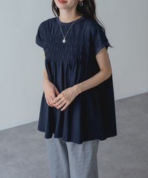 【refinedworks】贅沢 シャーリング チュニック