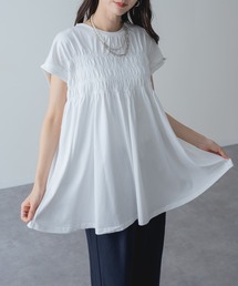 refinedworks | 【refinedworks】贅沢 シャーリング チュニック(Tシャツ/カットソー)