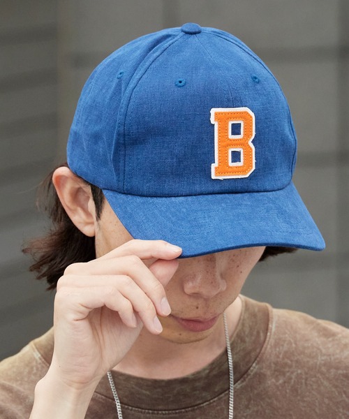 BRIXTON(ブリクストン)の「BRIXTON/ブリクストン BIG B MP CAP キャップ ワッペン 刺繍 配色 バイカラー ツートン ベーシック レトロ メンズ レディース ユニセックス 2026年 夏 夏服(キャップ・メンズ・オフホワイト/ダークブルー・FREE)」の2枚目の写真