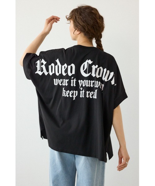 RODEO CROWNS WIDE BOWL（ロデオクラウンズワイドボウル）の「OE LOGO ドルマントップス（その他トップス・レディース・オフホワイト/ピンク/カーキ/ブラック・FREE）」の3枚目の写真