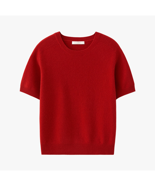 SUARE WOMEN(スアレウーマン)の「(ウィメンズ)カシミヤ10 ウール90 ホルガ ハーフニット - 9カラー(ニット/セーター・レディース・アイボリー/オリーブ/ベビーピンク/スカイブルー/レッド/ブラック/ネイビー/グレー/ベージュ・SMALL/MEDIUM)」の9枚目の写真