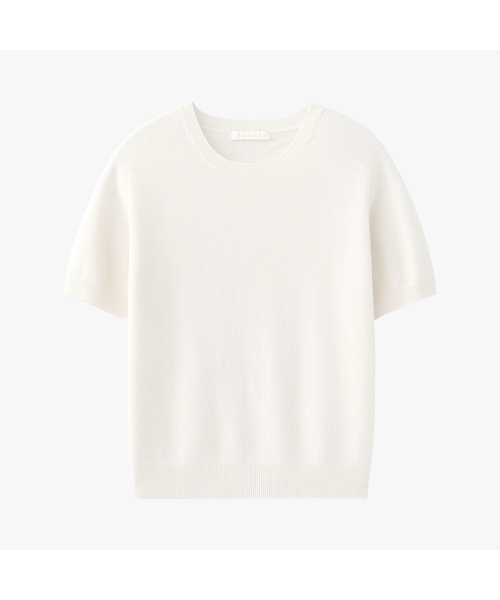 SUARE WOMEN(スアレウーマン)の「(ウィメンズ)カシミヤ10 ウール90 ホルガ ハーフニット - 9カラー(ニット/セーター・レディース・アイボリー/オリーブ/ベビーピンク/スカイブルー/レッド/ブラック/ネイビー/グレー/ベージュ・SMALL/MEDIUM)」の1枚目の写真