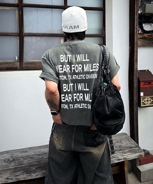 THE MILE(ザマイル)の「ニュオーダーガーメンツ クロップクルーネック_PIGMENT GRAY(Tシャツ/カットソー・メンズ・その他・SMALL/MEDIUM/LARGE/X-LARGE)」の2枚目の写真