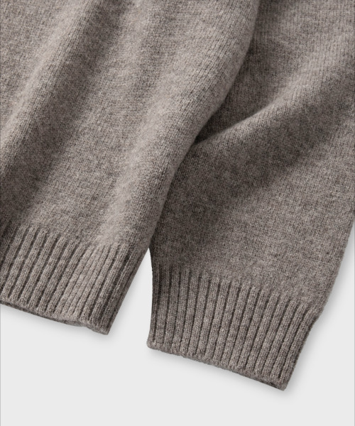 NONBLANK（ノンブランク）の「ウールカラー ニット_DORMOUSE BEIGE（ニット/セーター・メンズ・ベージュ・MEDIUM/LARGE/X-LARGE）」の13枚目の写真