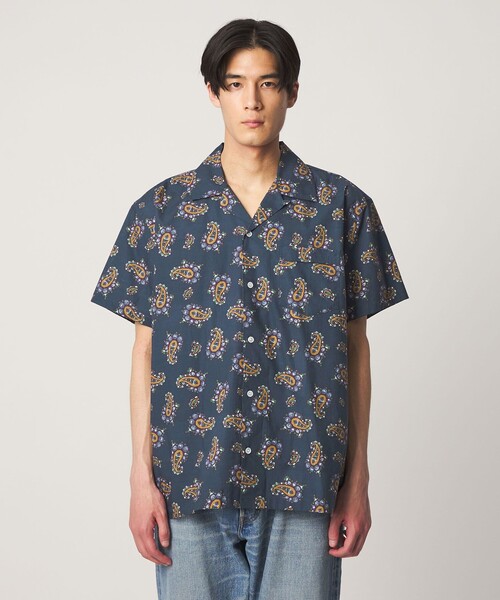 DRAKE'S(ドレイクス)の「【別注】<Drake’s>ペイズリー オープンカラー シャツ(シャツ/ブラウス・メンズ・ネイビー/オフホワイト・XL/L/M)」の8枚目の写真