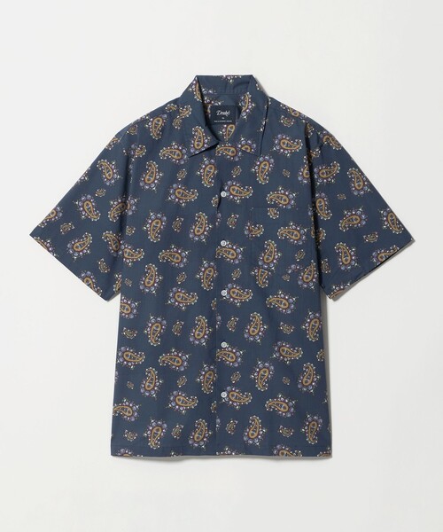 DRAKE'S(ドレイクス)の「【別注】<Drake’s>ペイズリー オープンカラー シャツ(シャツ/ブラウス・メンズ・ネイビー/オフホワイト・XL/L/M)」の15枚目の写真