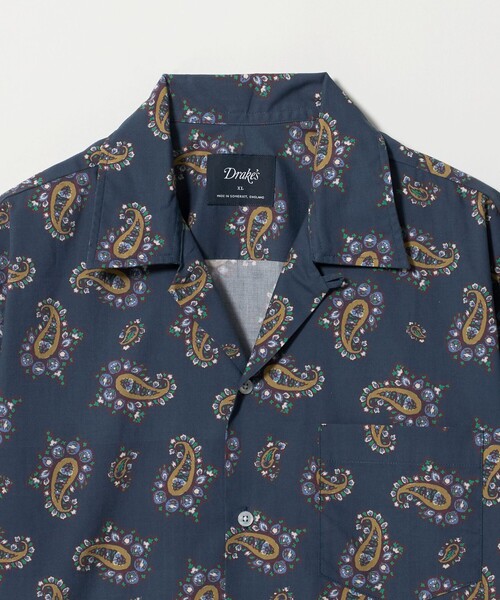DRAKE'S(ドレイクス)の「【別注】<Drake’s>ペイズリー オープンカラー シャツ(シャツ/ブラウス・メンズ・ネイビー/オフホワイト・XL/L/M)」の17枚目の写真