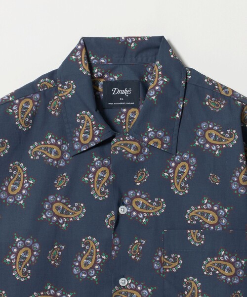 DRAKE'S(ドレイクス)の「【別注】<Drake’s>ペイズリー オープンカラー シャツ(シャツ/ブラウス・メンズ・ネイビー/オフホワイト・XL/L/M)」の18枚目の写真