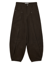 Soft Suede Twill Balloon Pants