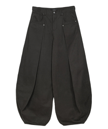 Soft Suede Twill Balloon Pants