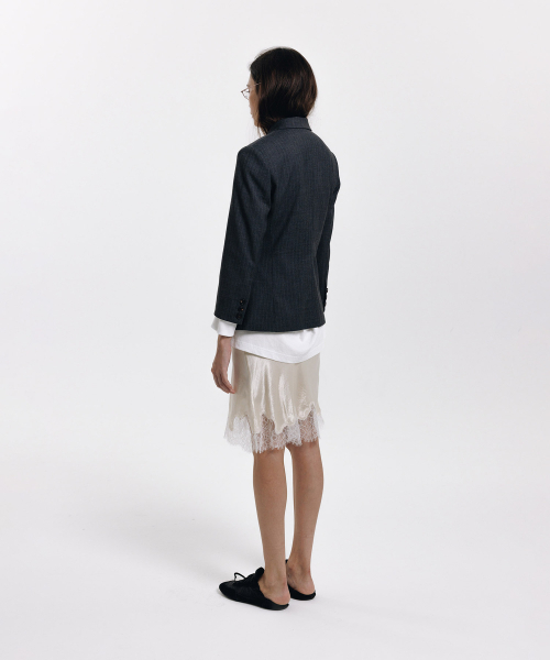 haag（ヘイグ）の「a cutting-line skirt (cream)（スカート・レディース・その他・FREE）」の7枚目の写真