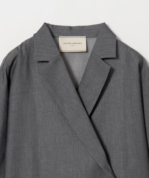 UNITED ARROWS（ユナイテッドアローズ）の「シアー ドルマン ブラウス ジャケット ‐ウォッシャブル‐（テーラードジャケット・レディース・ネイビー/ベージュ/その他1・FREE）」の18枚目の写真