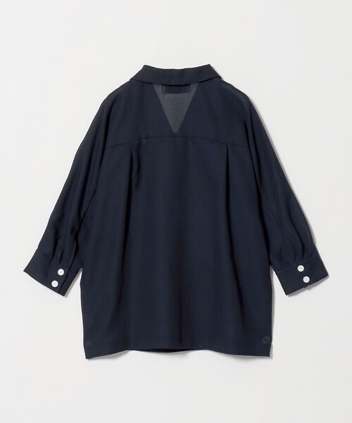 UNITED ARROWS（ユナイテッドアローズ）の「シアー ドルマン ブラウス ジャケット ‐ウォッシャブル‐（テーラードジャケット・レディース・ネイビー/ベージュ/その他1・FREE）」の11枚目の写真