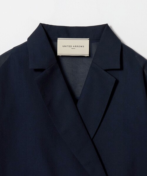 UNITED ARROWS（ユナイテッドアローズ）の「シアー ドルマン ブラウス ジャケット ‐ウォッシャブル‐（テーラードジャケット・レディース・ネイビー/ベージュ/その他1・FREE）」の12枚目の写真