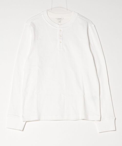 BANANA REPUBLIC FACTORY STORE(バナナリパブリック ファクトリーストア)の「BANANA REPUBLIC FACTORY STORE ミニリブ ヘンリーTシャツ(Tシャツ/カットソー・メンズ・ホワイト/ブラック・S/M/L/XL)」の5枚目の写真