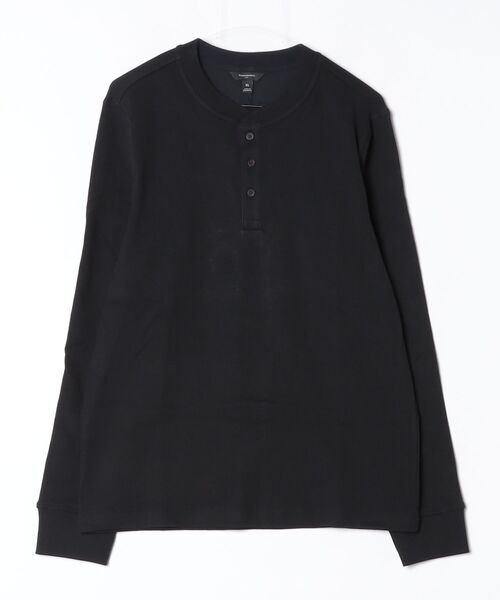 BANANA REPUBLIC FACTORY STORE(バナナリパブリック ファクトリーストア)の「BANANA REPUBLIC FACTORY STORE ミニリブ ヘンリーTシャツ(Tシャツ/カットソー・メンズ・ホワイト/ブラック・S/M/L/XL)」の4枚目の写真